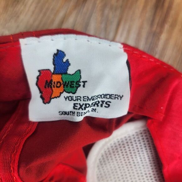 VTG Armstrong Tires Rhino Logo Snapback Hat Cap Red Mechanic Cars Advertising - Picture 10 of 10